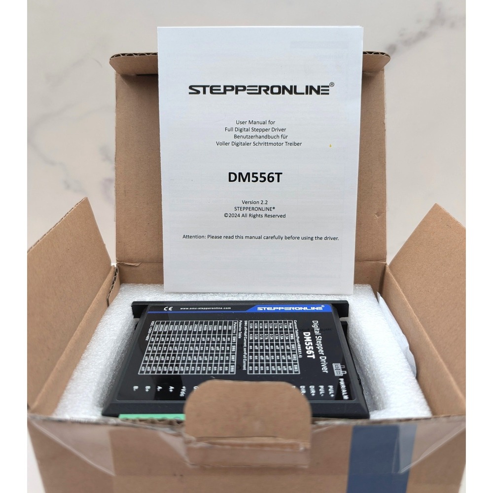 STEPPERONLINE DM556T Digital Stepper Motor Driver 2.2 New Open Box 20–50V 5.6A